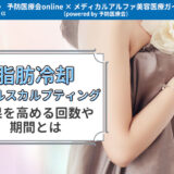 医療痩身「脂肪冷却」は何回やっても効果ない？太ももなど部位ごとにダイエット効果を高める回数や期間・医療ダイエットのデメリットについても解説