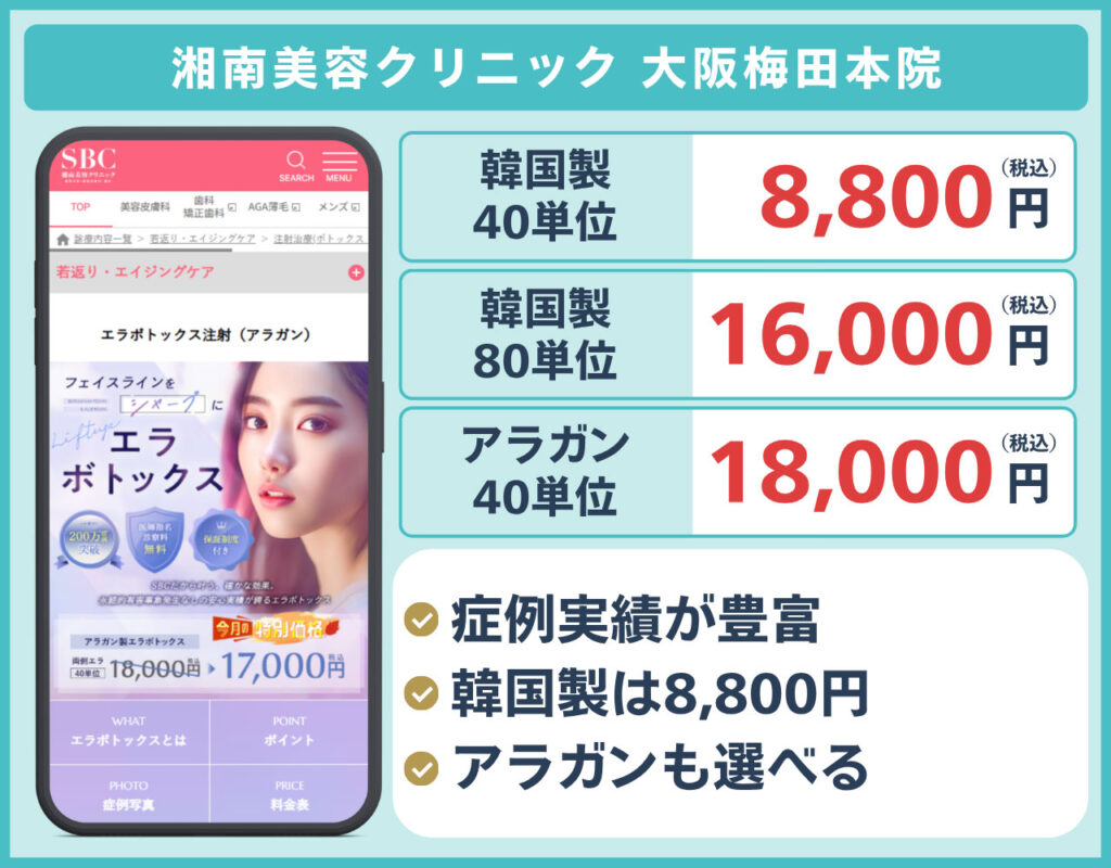 湘南美容クリニック 大阪梅田本院