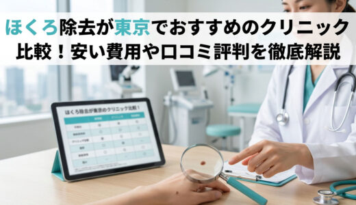 ほくろ除去が東京でおすすめのクリニック比較！安い費用や口コミ評判を徹底解説