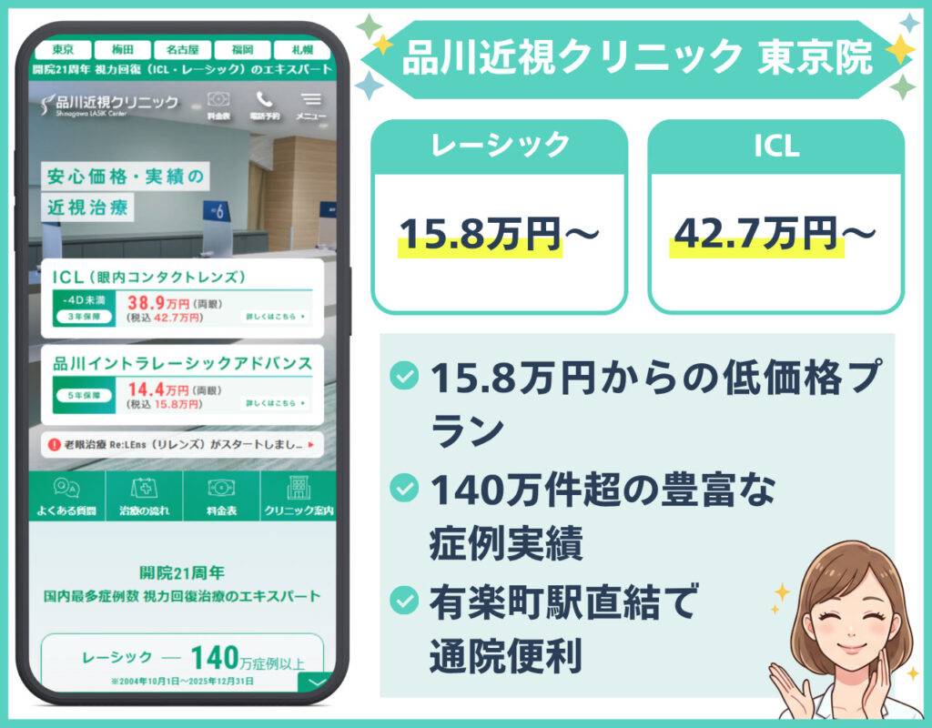 品川近視クリニック 東京院