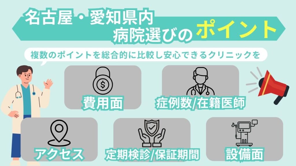名古屋・愛知県内の病院選びのポイント