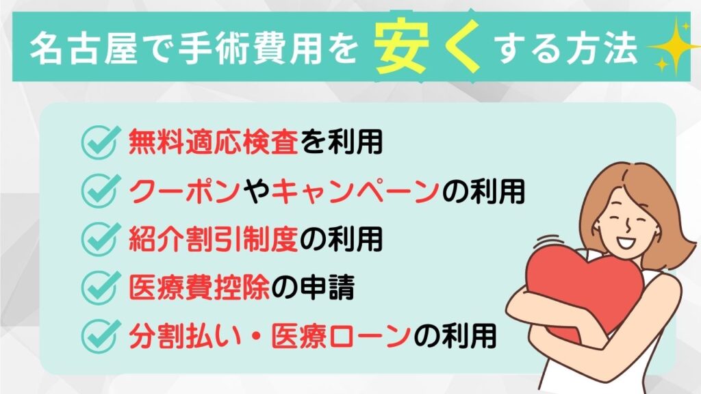 名古屋でレーシック・ICL手術の費用を安くする方法