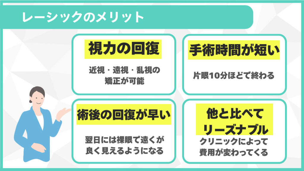 レーシックのメリット