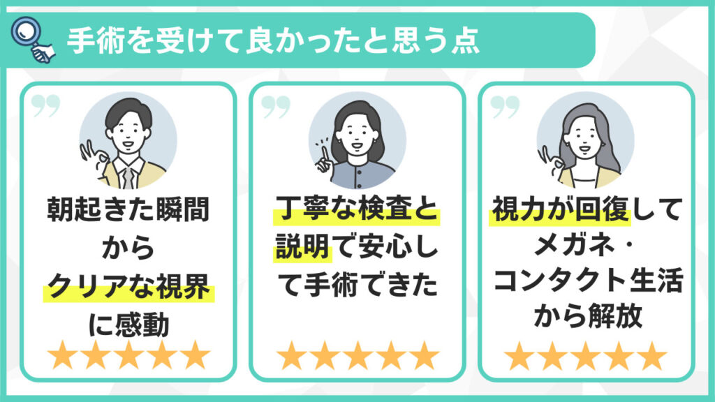 治療を受けて良かった点