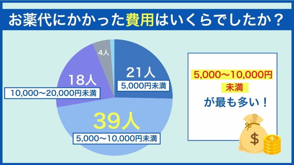 お薬代にかかった費用はいくらでしたか？