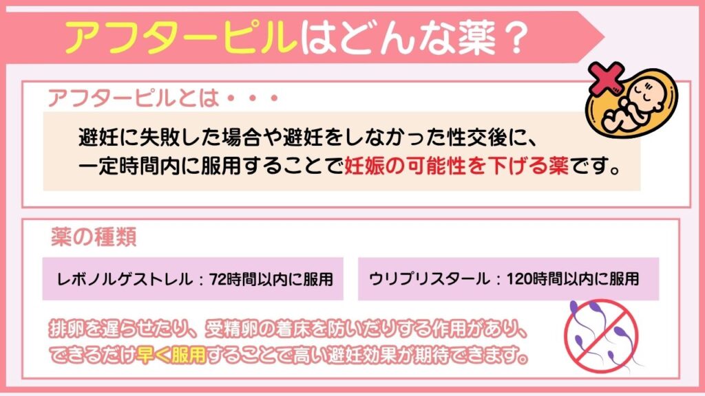 緊急避妊薬（アフターピル）はどんな薬？
