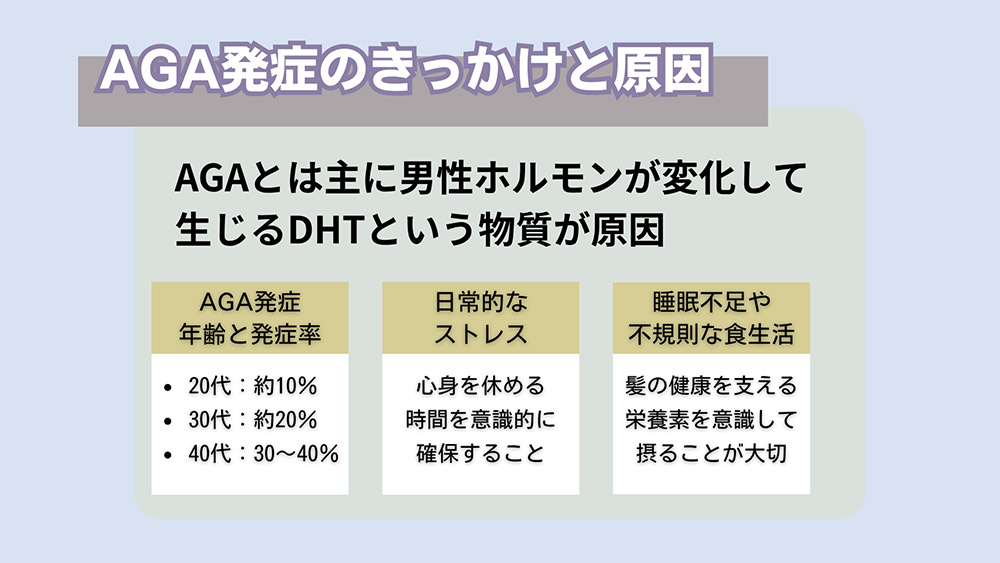 AGA発症のきっかけと原因